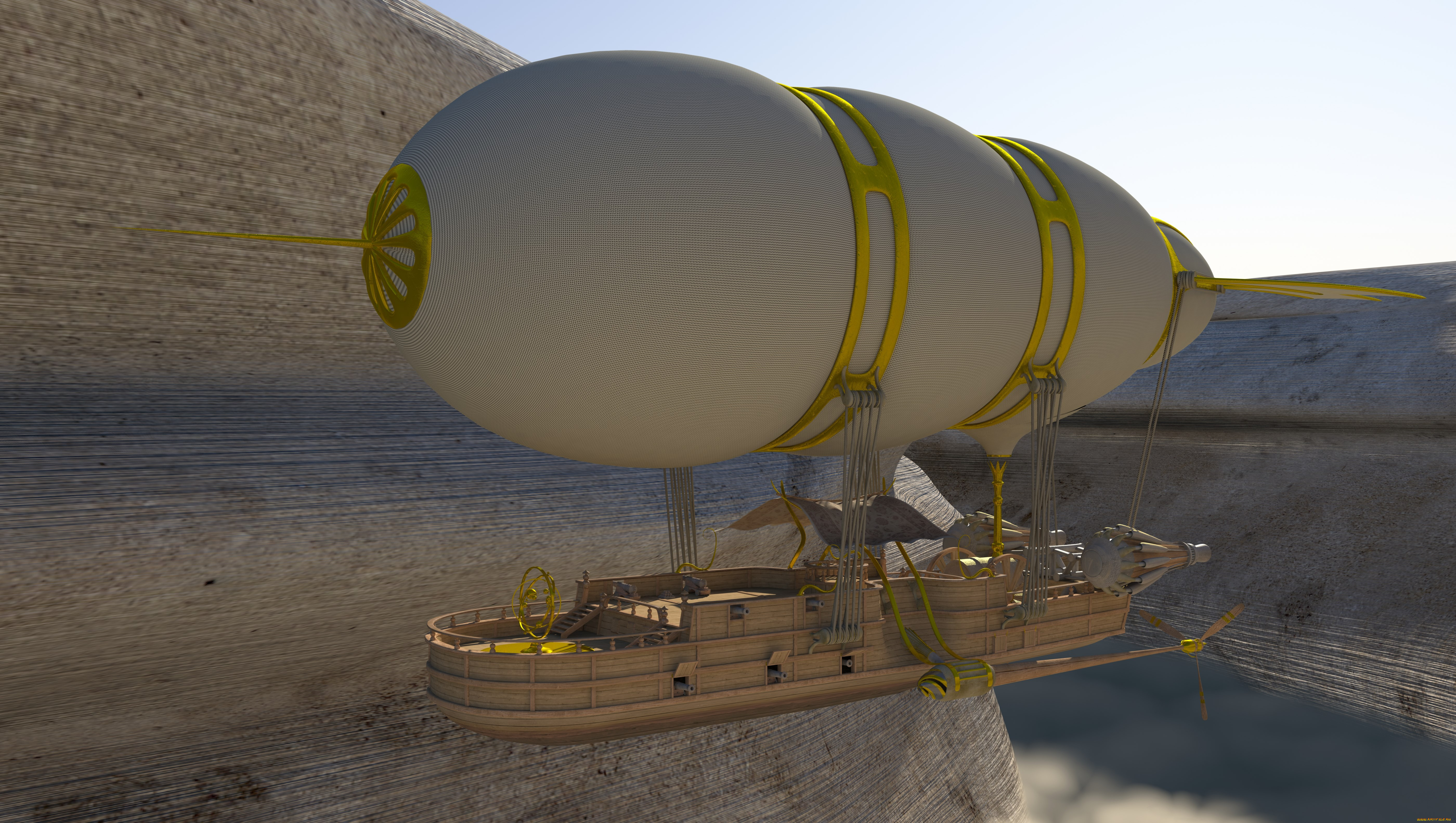 airship, 3 , modeling 